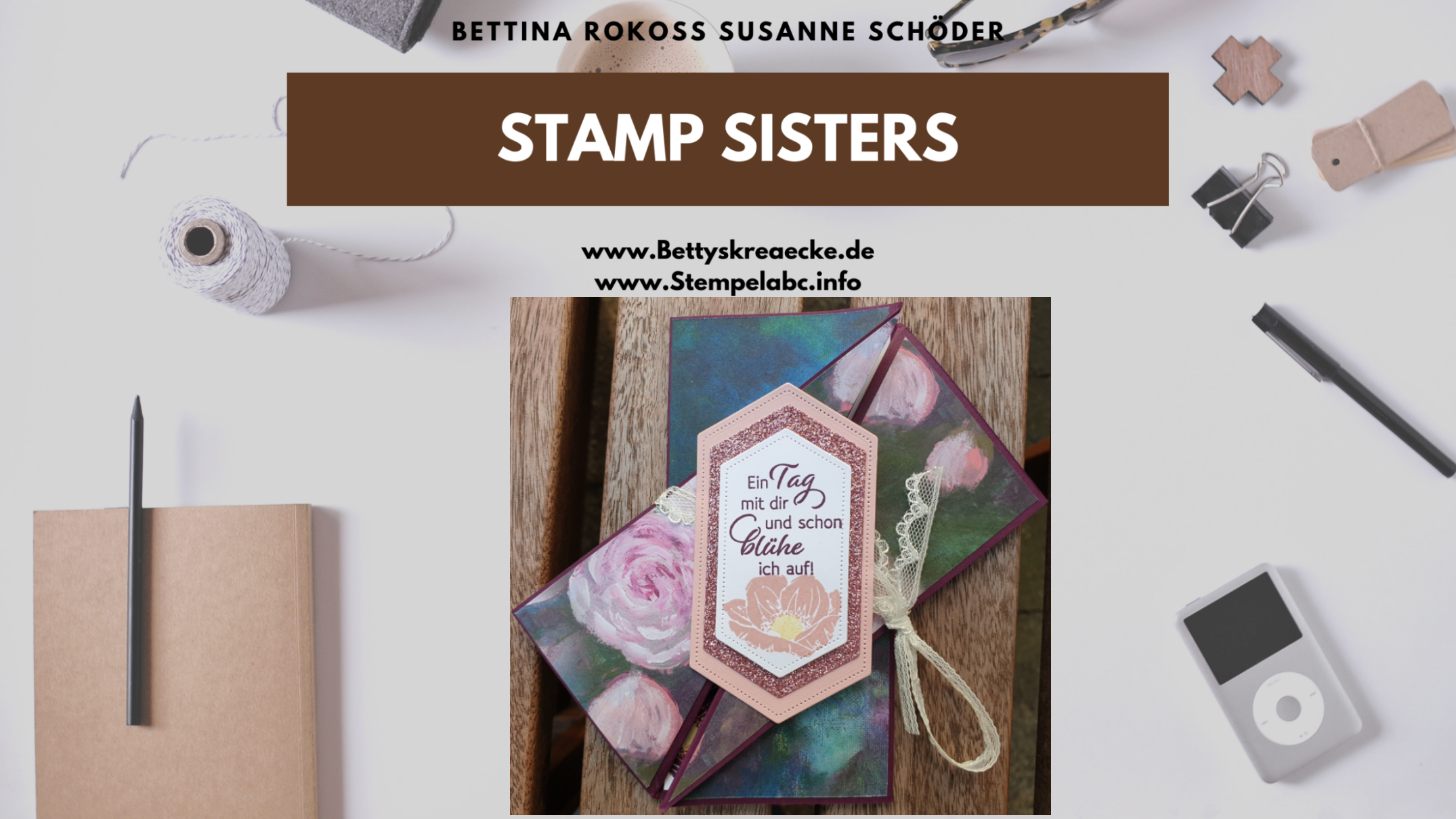 Stamp Sisters Florale Freude Anleitung Gate Fold Karte