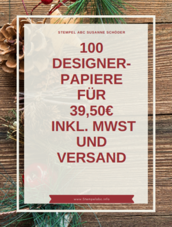 Designerpapier Musterpaket 100 Blätter